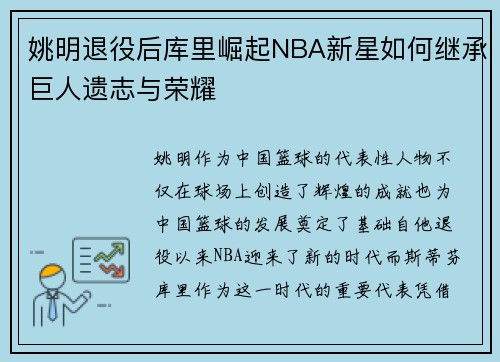 姚明退役后库里崛起NBA新星如何继承巨人遗志与荣耀